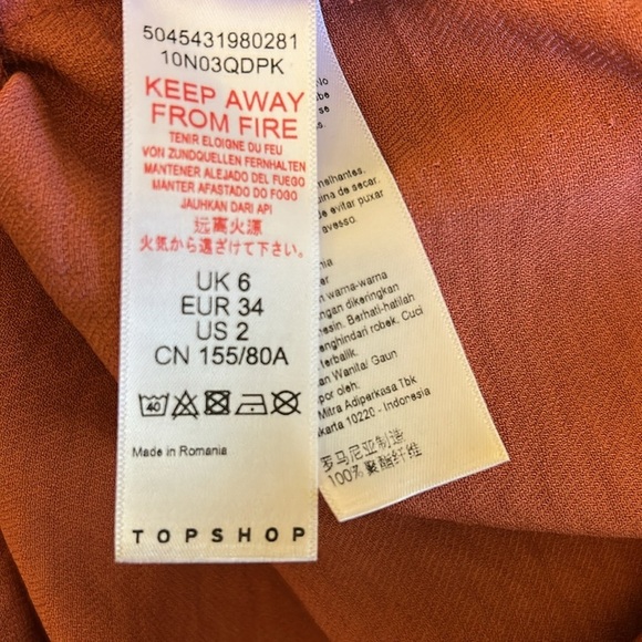 TopShop Long Sleeve Dress l SIZE 2 - Picture 4 of 6